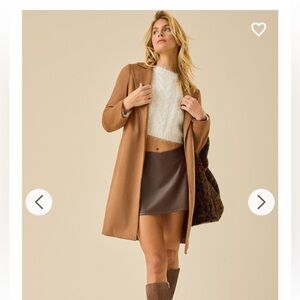 NWT Altar'd State Jan Long Suede Coat Size Medium